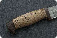 Нож Н5 Лесник береста, нержавеющий дамаск, текстолит : фото 5