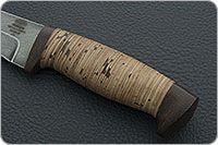 Нож Н5 Лесник береста, нержавеющий дамаск, текстолит : фото 6