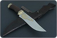 Нож Н7 Спасатель эи-107, резьба, золочение, золочение клинка : фото 7