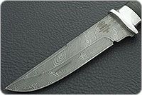 Нож Н8-Спецназ наборная кожа, нержавеющий дамаск, алюминий : фото 3