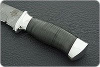 Нож Н8-Спецназ наборная кожа, нержавеющий дамаск, алюминий : фото 6