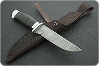 Нож Н8-Спецназ наборная кожа, нержавеющий дамаск, алюминий : фото 8