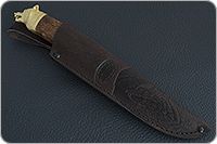 Нож Н27 Башкорт стабилизированная карельская береза, эи-107, золочение клинка : фото 10