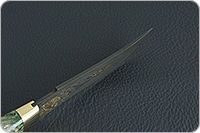 Нож Н27 Башкорт стабилизированная карельская береза, эи-107, золочение клинка : фото 8