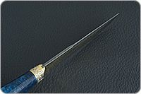 Нож НР2 Полярник черный дамаск, золочение клинка : фото 9