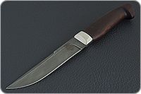 Нож НР2 Полярник мореный орех, черный дамаск, алюминий : фото 2