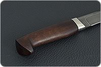 Нож НР2 Полярник мореный орех, черный дамаск, алюминий : фото 5