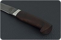 Нож НР2 Полярник мореный орех, черный дамаск, алюминий : фото 6