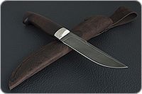 Нож НР2 Полярник мореный орех, черный дамаск, алюминий : фото 8