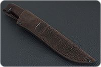 Нож НР2 Полярник мореный орех, черный дамаск, алюминий : фото 9