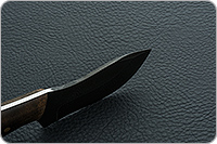 Нож Н67 Зверобой накладки орех, черный дамаск, цельнометаллический : фото 7