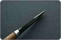 Нож Н55 Пират орех, черный дамаск, алюминий : фото 7