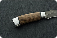 Нож Н27 Башкорт орех, черный дамаск, алюминий : фото 5