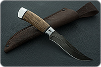 Нож Н27 Башкорт орех, черный дамаск, алюминий : фото 8