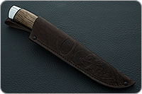 Нож Н27 Башкорт орех, черный дамаск, алюминий : фото 9