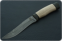 Нож Н16  Егерь орех, черный дамаск, текстолит : фото 2