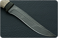 Нож Н16  Егерь орех, черный дамаск, текстолит : фото 4