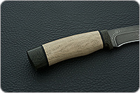 Нож Н16  Егерь орех, черный дамаск, текстолит : фото 5