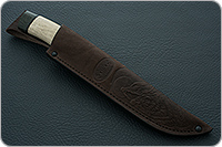 Нож Н16  Егерь орех, черный дамаск, текстолит : фото 9