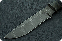 Нож Н29 Беркут наборная кожа, черный дамаск, текстолит : фото 3