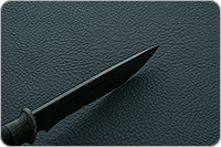 Нож Н29 Беркут наборная кожа, черный дамаск, текстолит : фото 7