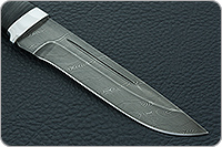 Нож Н78 Викинг наборная кожа, черный дамаск, алюминий : фото 4