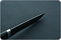 Нож Н78 Викинг наборная кожа, черный дамаск, алюминий : фото 7