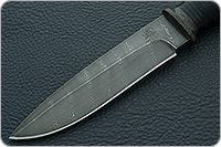 Нож Н79 Казак наборная кожа, черный дамаск, текстолит : фото 3