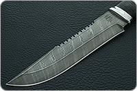 Нож Н83 Ладога наборная кожа, черный дамаск, алюминий : фото 3