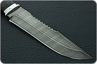 Нож Н83 Ладога наборная кожа, черный дамаск, алюминий : фото 4