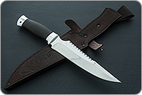 Нож Н92 Селигер граб (черное дерево), эи-107, алюминий : фото 8