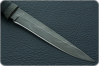 Нож НР12 Батыр наборная кожа, черный дамаск, текстолит : фото 4