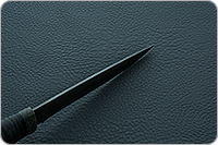 Нож НР12 Батыр наборная кожа, черный дамаск, текстолит : фото 7