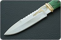 Нож Н82 Джунгли эи-107, резьба, золочение, золочение клинка : фото 3