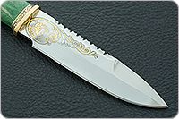 Нож Н82 Джунгли эи-107, резьба, золочение, золочение клинка : фото 4