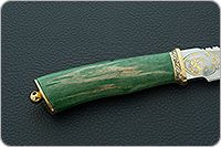 Нож Н82 Джунгли эи-107, резьба, золочение, золочение клинка : фото 5