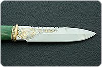 Нож Н82 Джунгли эи-107, резьба, золочение, золочение клинка : фото 7