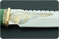 Нож Н82 Джунгли эи-107, резьба, золочение, золочение клинка : фото 8