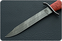 Нож НТ19 Танковый стабилизированная карельская береза, черный дамаск, никель : фото 3