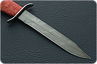 Нож НТ19 Танковый стабилизированная карельская береза, черный дамаск, никель : фото 4