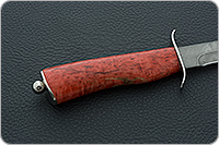 Нож НТ19 Танковый стабилизированная карельская береза, черный дамаск, никель : фото 5