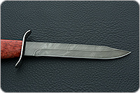 Нож НТ19 Танковый стабилизированная карельская береза, черный дамаск, никель : фото 7