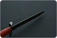 Нож НТ19 Танковый стабилизированная карельская береза, черный дамаск, никель : фото 8