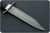 Нож Н19 Пограничник граб (черное дерево), нержавеющий дамаск, никель : фото 4