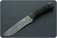 Нож Н6 Александр II микропористая резина, нержавеющий дамаск, текстолит : фото 2