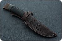 Нож Н6 Александр II микропористая резина, нержавеющий дамаск, текстолит : фото 10