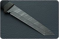 Нож Н10 Телохранитель микропористая резина, черный дамаск, текстолит : фото 4
