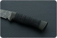 Нож Н10 Телохранитель микропористая резина, черный дамаск, текстолит : фото 6