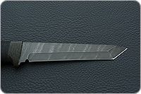 Нож Н10 Телохранитель микропористая резина, черный дамаск, текстолит : фото 7