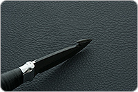 Нож НР21 Рыболов наборная кожа, черный дамаск, алюминий : фото 7